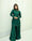 GV Emerald Silk 3-Piece Beaded  Suit | Luxury Pret