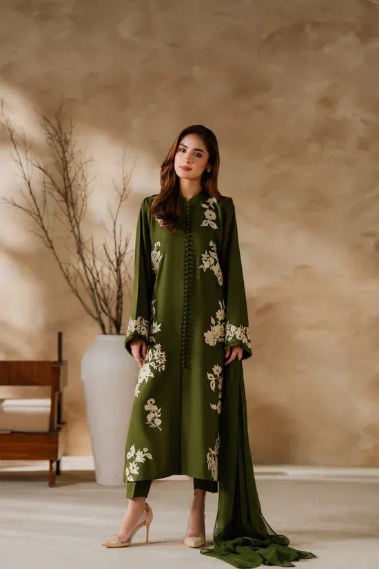 Gulvira Embroidered 3-Piece Summer Stuff Eid Suit | Chiffon Dupatta