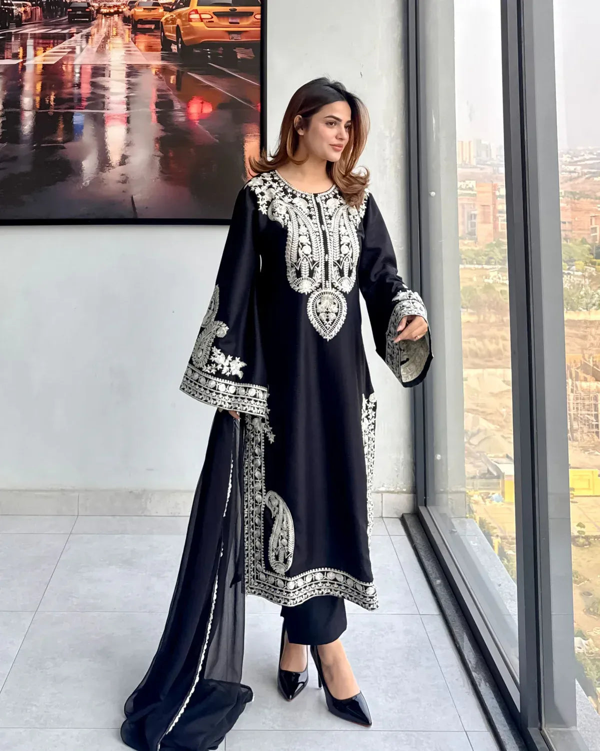 Gulvira Embroidered 3-Piece Summer Lawn Suit | Casual & Party Wear