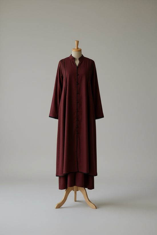 Maroon Signature Cord 3-Piece Stitched Suit