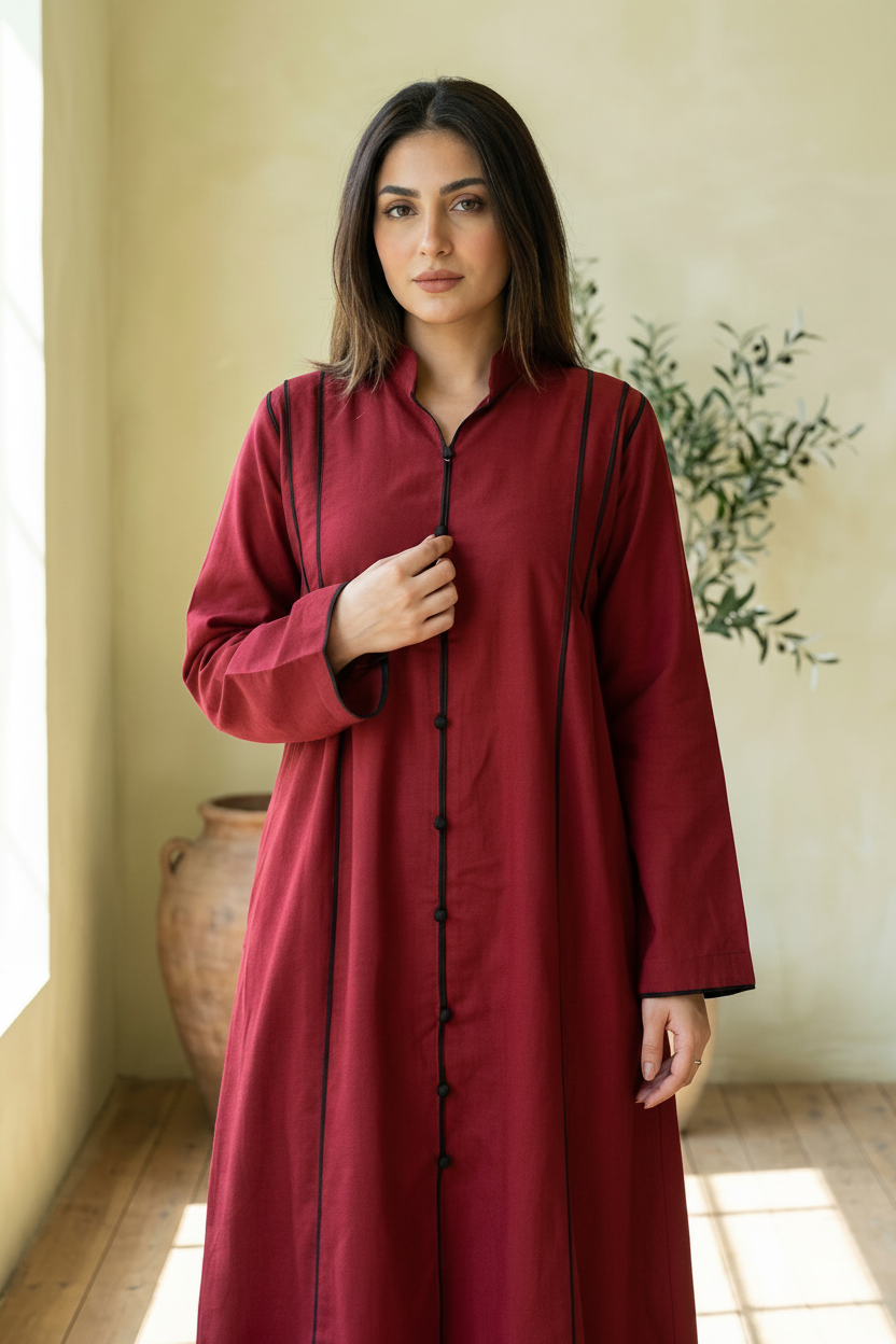 Maroon Signature Cord 3-Piece Stitched Suit